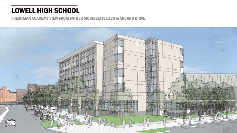 Freshman Academy View of Proposed Lowell High School Campus
