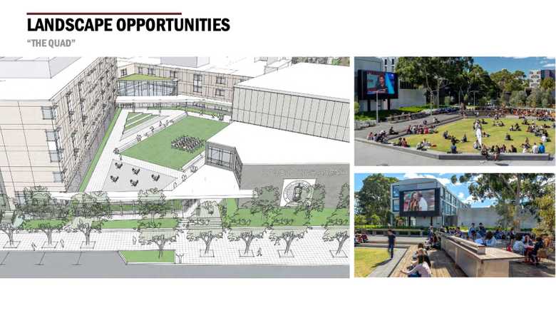 The Quad View of Proposed Lowell High School Campus